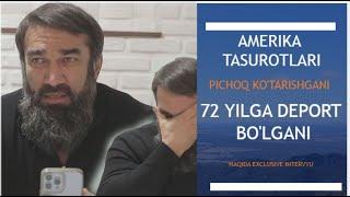 HABIBULLA NIZOMOV bilan intervyu .Amerikadan 72 yiga deport bo'lgani.Pichokbozlik bolgani haqida