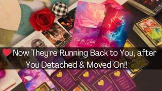 ️ Now They're Running Back to You, after You Detached & Moved On! #love #tarot #tarotreading