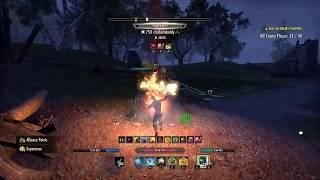 ESO pvp - magika warden dps build test, summerset 180801