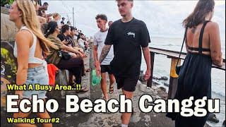 What A Busy Beach..!!! Echo Beach Canggu Bali..!!!