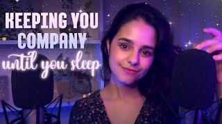 ASMR Until you FALL ASLEEP  Ear to Ear Rambling whispers & triggers