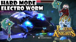 Portal Knights: Warrior vs ELECTRO WORM - Testing out my new AXE -SOLO - 2020