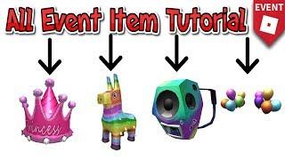 Pizza Party All Item Tutorial!! | Roblox Event