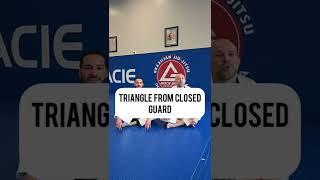 Learn to triangle from closed guard. #jiujitsu #bjj #graciebarra #shorts #mma #jiujitsulifestyle