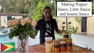 MAKING PEPPER SAUCE, LIME SAUCE, AND SOURIE SAUCE