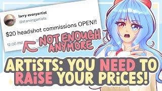 Artists: You NEED to Raise Your Prices! (Commission Pricing & Inflation) || SPEEDPAINT + COMMENTARY