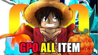 GPO ITEM GUIDE! ALL ITEMS AND HOW TO GET THEM in Grand Piece Online