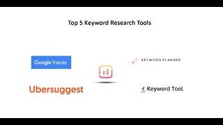 Top 5 SEO tools for Keyword Research | SEO Tools | SEO Quick Tutorial