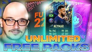 HOW TO GET UNLIMITED FREE PACKS ON FIFA 22! CRAFT AND RECYCLE FREE UPGRADE PACKS FOR LIGUE 1 TOTS!