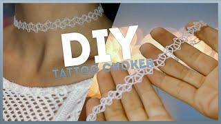 DIY: Tattoo Choker. Как сделать тату чокер?