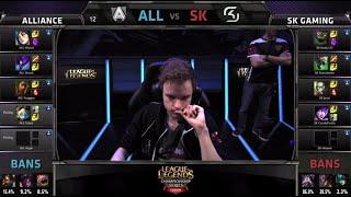 Alliance vs SK Gaming | Game 3 Semi Finals EU LCS Summer 2014 Playoffs ALL vs SK S4 Worlds Regionals