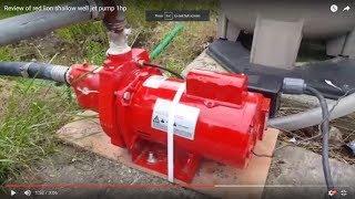 Review of red lion shallow well jet pump 1hp RJS-100-PREM