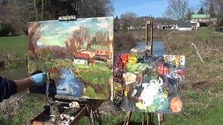 Kyle Buckland Plein Air Oil Painting Demonstration demo Beginner Art Lesson #3