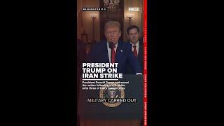 President Trump announces successful strike on Iran nuclear sites.