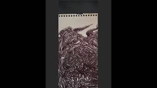 Detailed Ballpoint Pen Drawing - Up-close #art #pen #detail #creative #ink