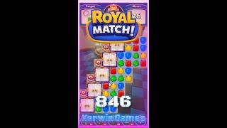 Royal Match Level 846 - No Boosters Gameplay