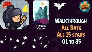 Tricky Castle: Level 1 To 85 - All Bats + 15 Stars , iOS/Android Walkthrough