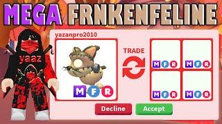 I TRADED *NEW* MEGA FRANKENFELINE  IN THE NEW HALLOWEEN UPDATE IN ADOPT ME!