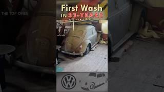 Barn Find VW Beetle: First Wash in 33 Years! | Classic Car Detailing Restoration