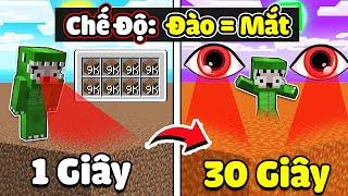 KHANGG BEDWARS 24H CHALLENGE DIG MODE = GREAT EYES RANDOM FIELD 1 SECOND IN MINECRAFT