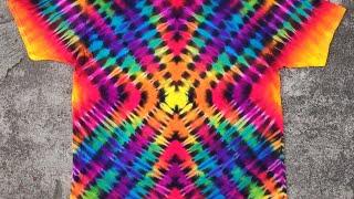 Gradient "X" Pattern Tie Dye Tutorial