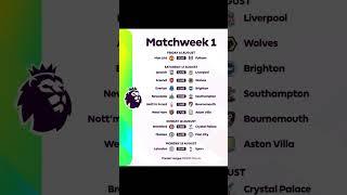 Premier League 2024/25 Begins: Fixtures Released #shorts #shortsvideo #shorts