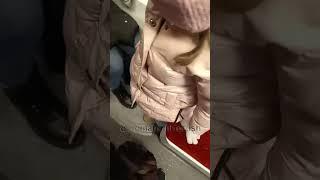 Woman candid crush in train 279 PREVIEW