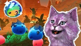 ФЕРМА СЛИЗНЕЙ #14 СТЕКЛЯННАЯ ПУСТЫНЯ И НОВЫЕ СЛАЙМЫ slime rancher КОШКА ЛАНА нашла оазис