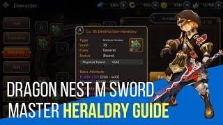 Dragon Nest M - Heraldry Guide for Sword Master / Moonlord / Gladiator