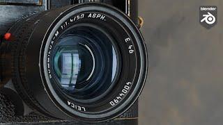 Create Realistic Camera Lens in 5 Minutes | Blender Tutorial