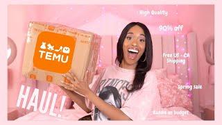 HUGE SPRING TEMU HAUL | fashion, jewelry, home décor, beauty supplies, and more!