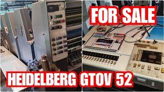 DIJUAL MESIN CETAK HEIDELBERG GTOV 52 Hub Erwin 081286050405