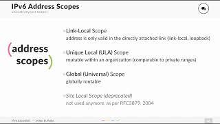 IPv6 Address Scopes - what you need to know