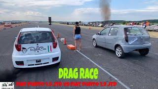 Fiat Punto 1.9 JTD vs Fiat Punto 1.9 JTD drag race 1/4 mile  - 4K UHD