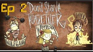 Don't Starve. Episode 2. Multi Player Wolves all Die!