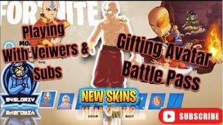 LIVE - FORTNITE X AVATAR update with battle pass and Skin giveaway #viral #fortnite #shorts #fyp