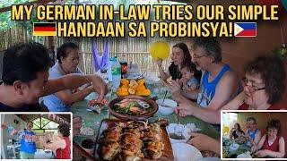 My German In-law Tries Our Simple Filipino Handaan Sa Probinsya.