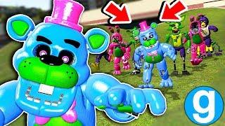 I Turned Fazbears Into FNAF VR Blacklight Animatronics! - Garry's Mod Gameplay - FNAF Gmod