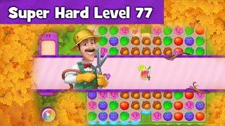 Gardenscapes Super Hard Level 77 | No Boosters | Playrix