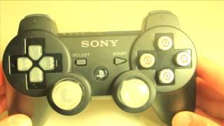 MrModz - Black Sony Modded PS3 Controller - Bullet Buttons- LED Thumbsticks/Dpad - MasterMod