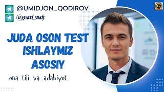 MILLIY SERTIFIKAT SINOV TESTLARINING TAHLILI. 20.10.2024