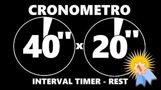 interval timer 40/20 rest