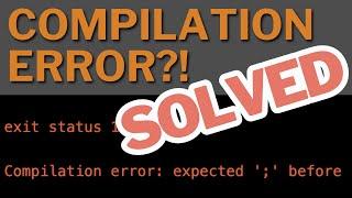 Compilation error: expected ';' before [SOLVED]