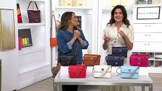 Dooney & Bourke Saffiano Leather Rena Flap Crossbody on QVC