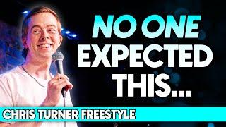 Comedian's Crowdwork has a SHOCK Twist... | Chris Turner's Freestyle Raps