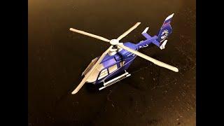 Police helicopter paper model