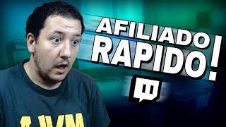 Cómo ser AFILIADO RAPIDO en TWITCH en 7 DÍAS y FÁCIL (FUNCIONA)