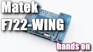 Matek F722-WING fixed wing flight controller hands on