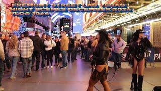 FREMONT STREET LAS VEGAS NIGHT SCENES DECEMBER 2024 VLOG 1064