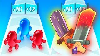 Join Blob Clash , Sword Melter - Mobile Games Walkthrough New Evolution Satisfying Games